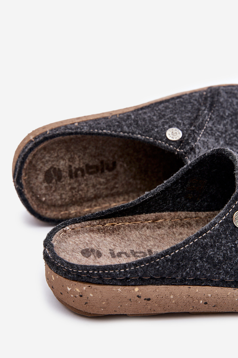 Men&#039;s home footwear slippers Inblu graphite