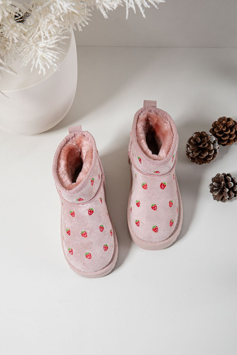 Detské snehule s jahodami ružové Gracina