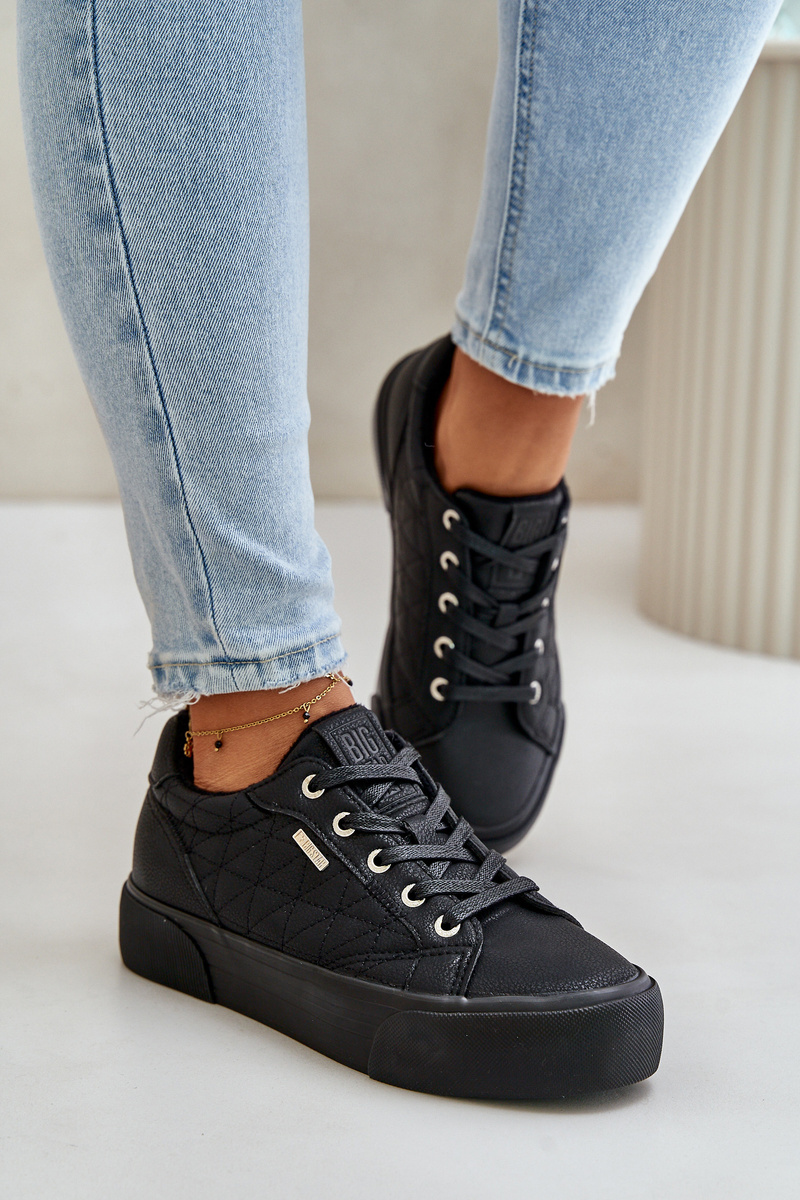 Women's insulated platform sneakers Big Star black