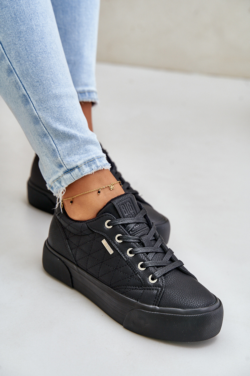 Women's insulated platform sneakers Big Star black