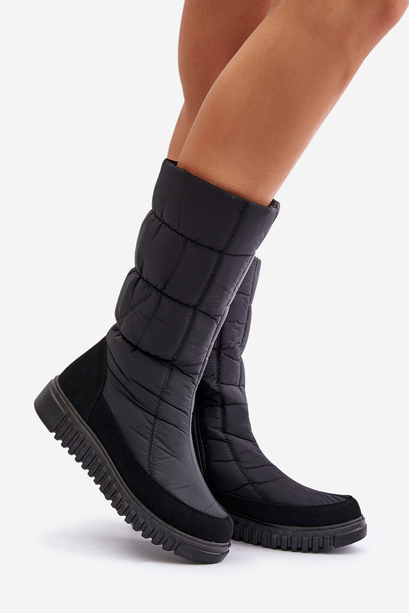 Women&#039;s Zip Snow Boots Progress Black