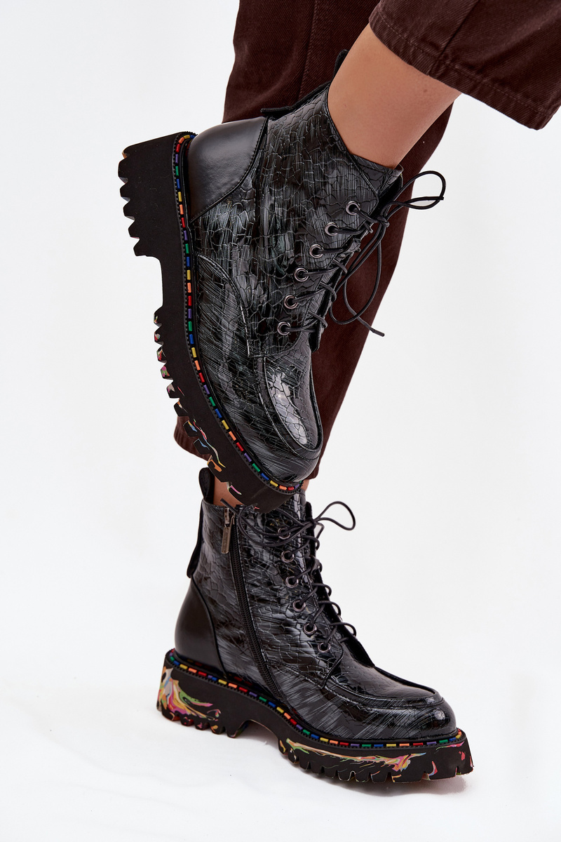 Kožené členkové topánky Artiker