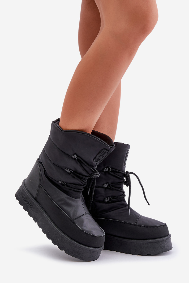 BIG STAR SHOES Snehové čižmy na platforme so zipsom Big Star