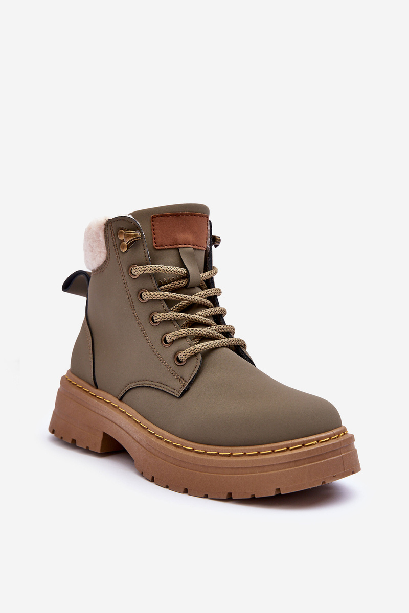 Boto Дамски трапъри с кожена подплата Green Jette