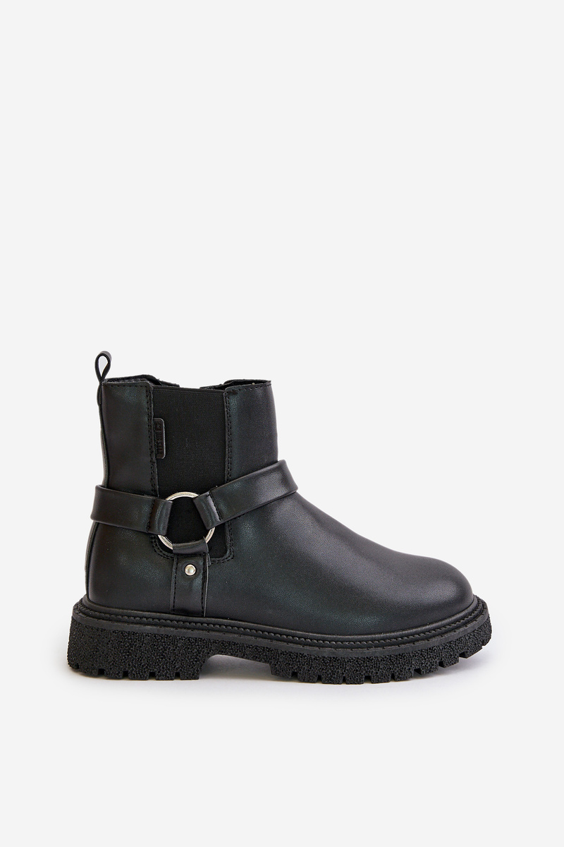 Insulated Ankle Boots With Zip Big Star Black