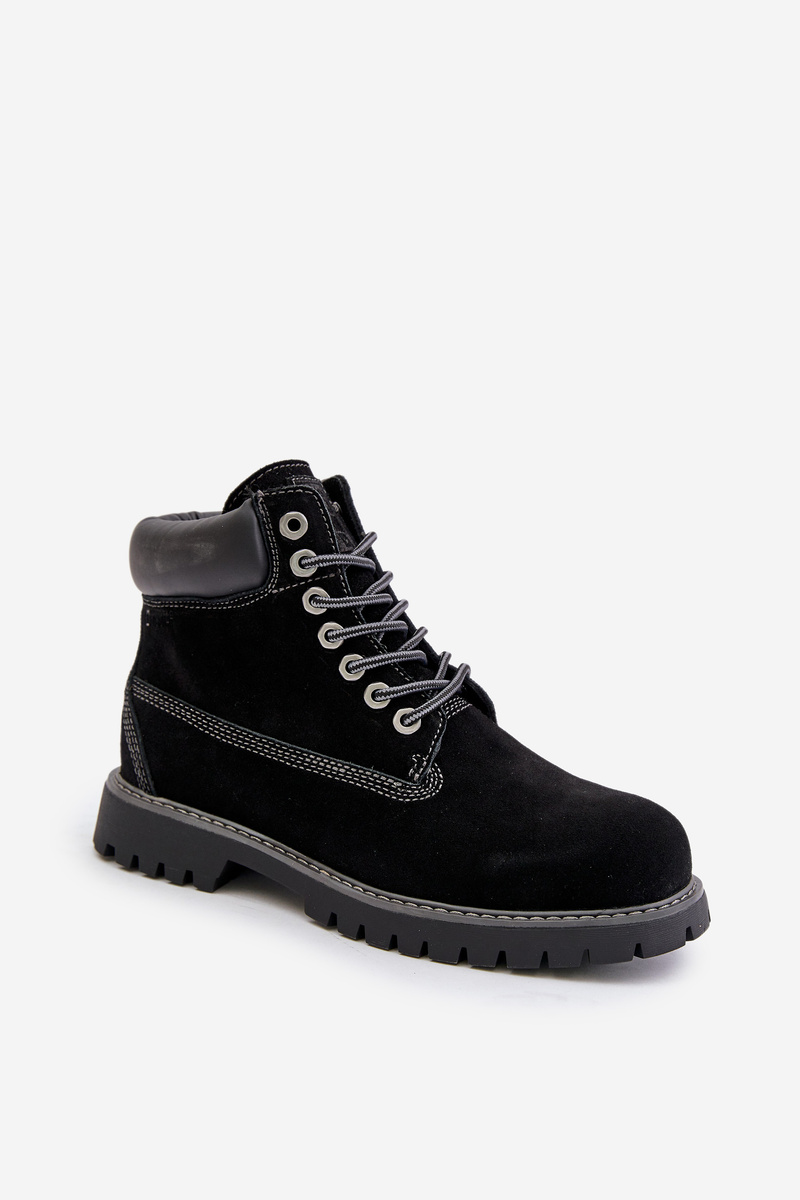 Suede Insulated Men's Trappers Big Star HI-POLY SYSTEM Black