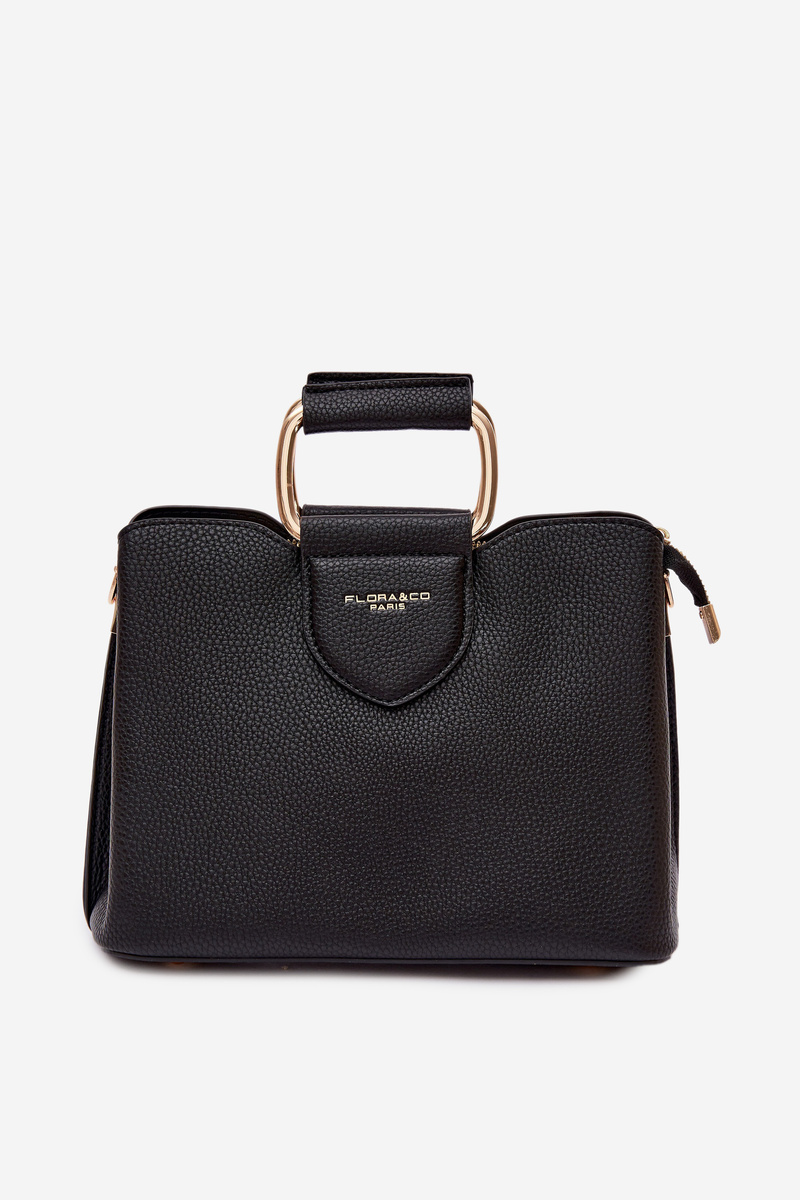 Flora&amp;Co Malá Box Kabelka z Eko Kůže Černá