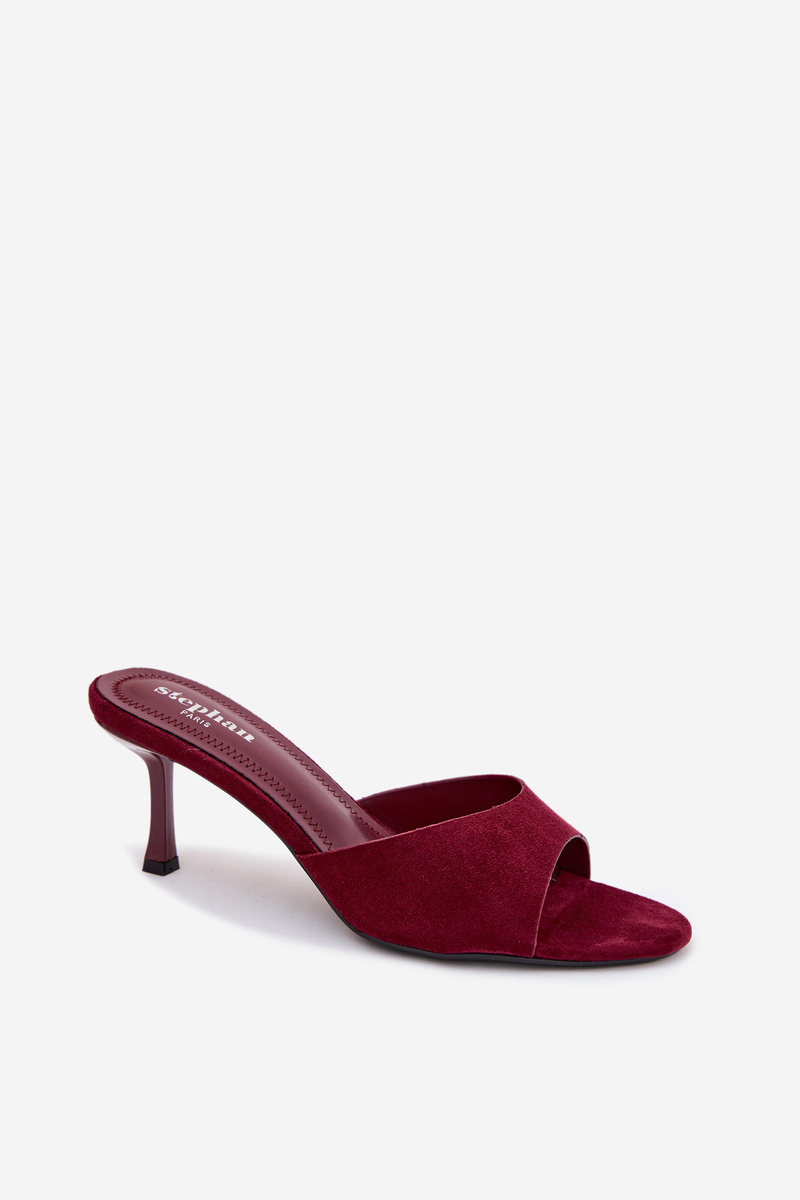 Boto Bordeaux šľapky na podpätku