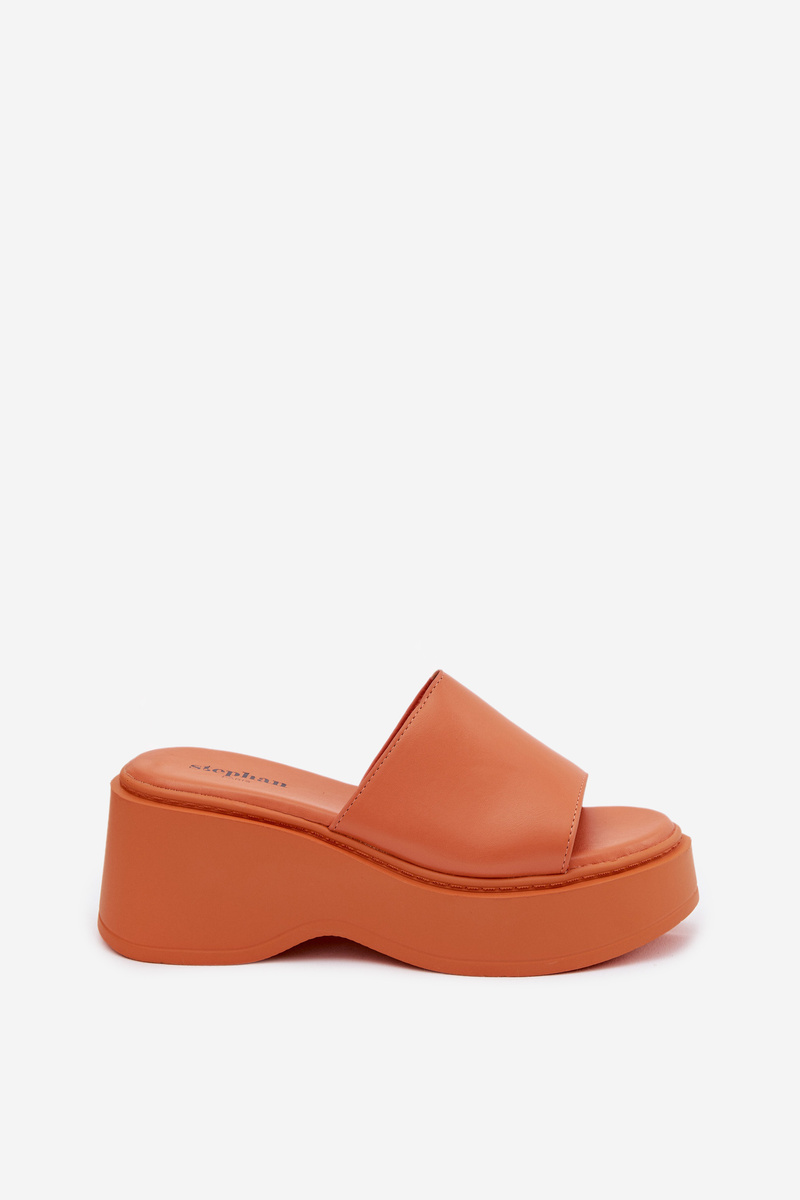 Oranžové sandále na platforme Virelia