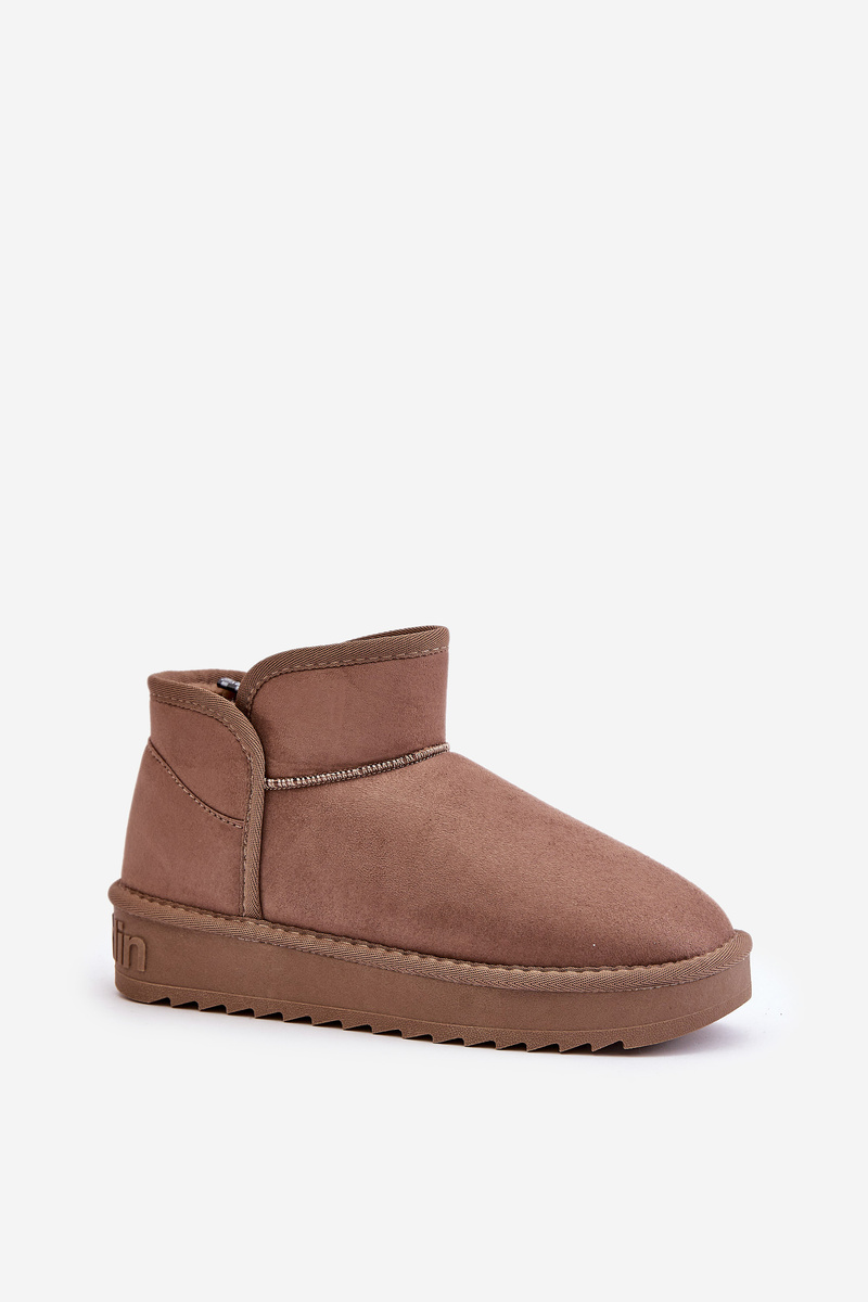 Women's platform snow boots D.Franklin DFSH370010 Taupe
