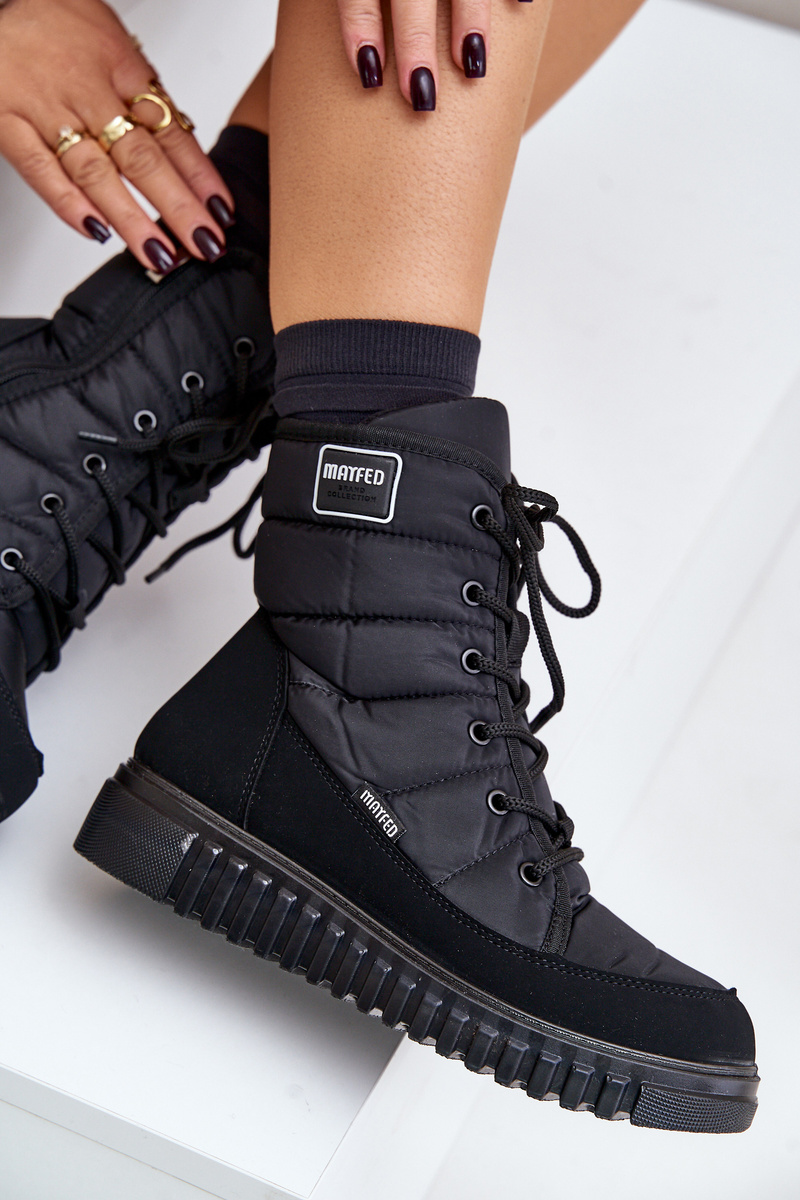 Women&#039;s snow boots Progress PROGJ-24-157 Black