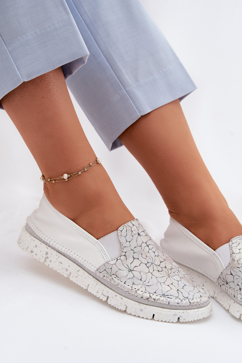 Dámske kožené slip-on topánky Maciejka