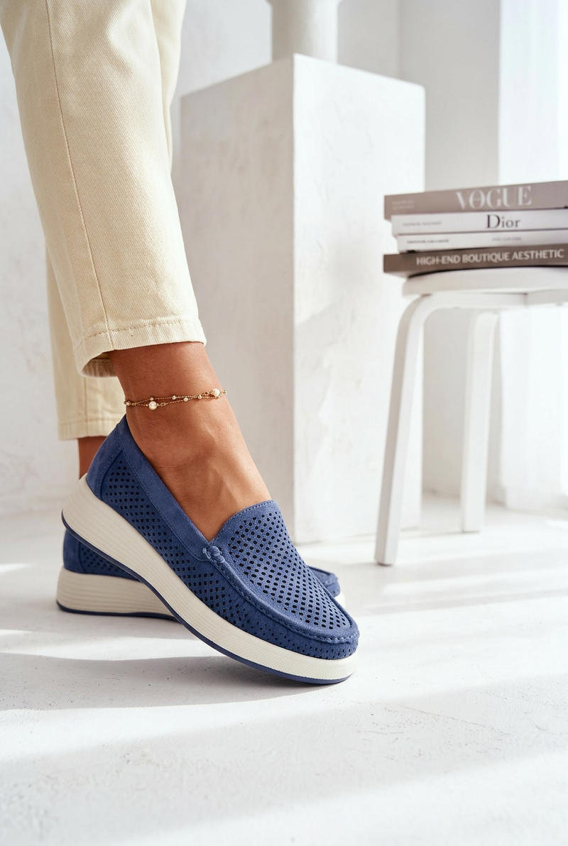 Дамски перфорирани мокасини Sergio Leone