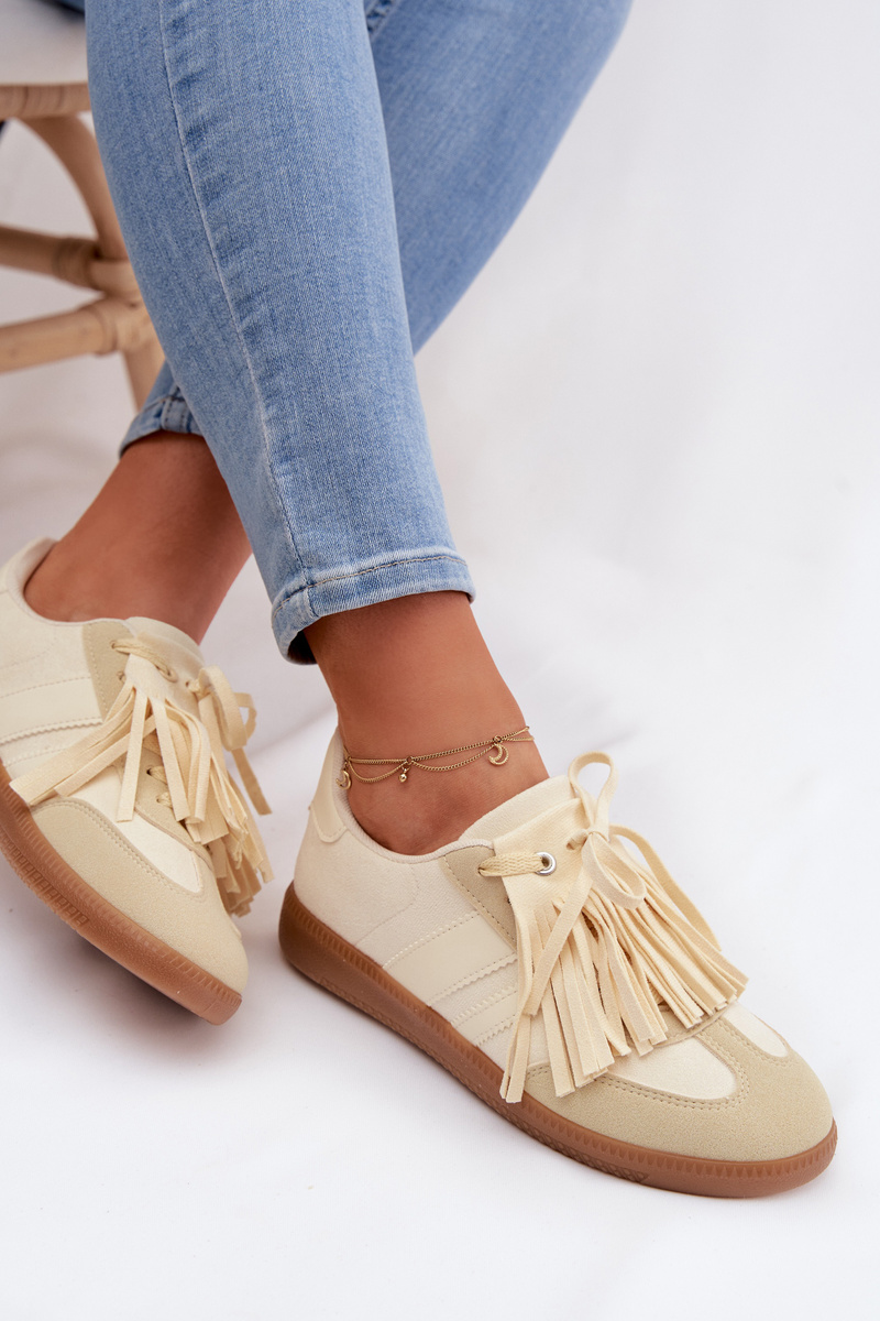 Дамски маратонки с пискюли Dorivelle жълти