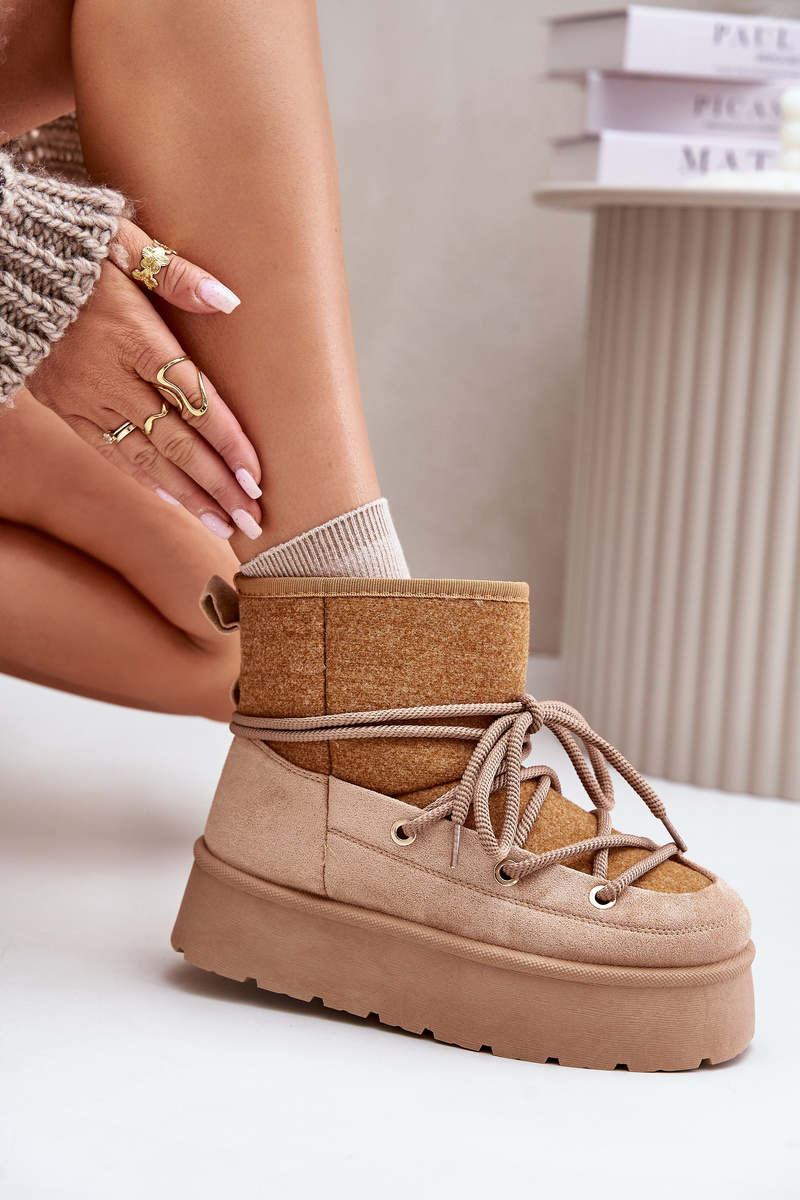 Snow boots with platform bindings brown Mavora