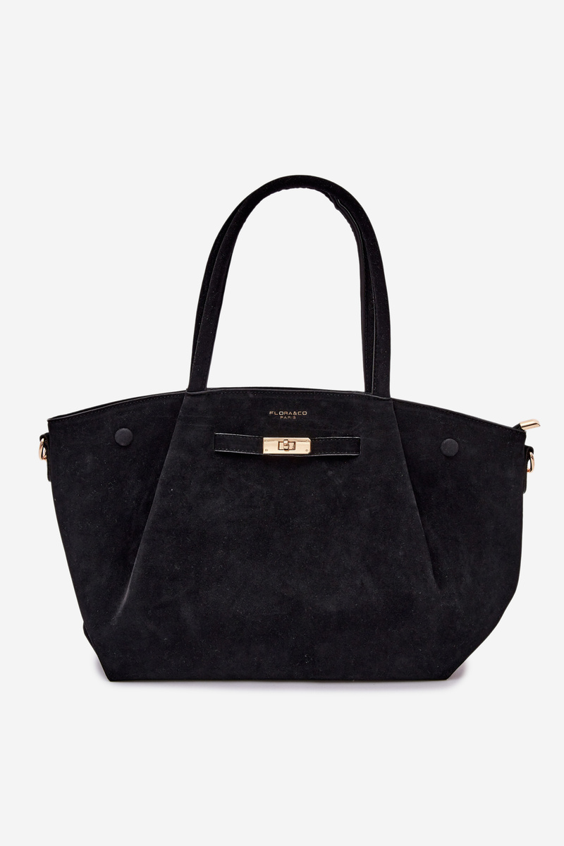 Flora&amp;Co Nellia černá shopper kabelka