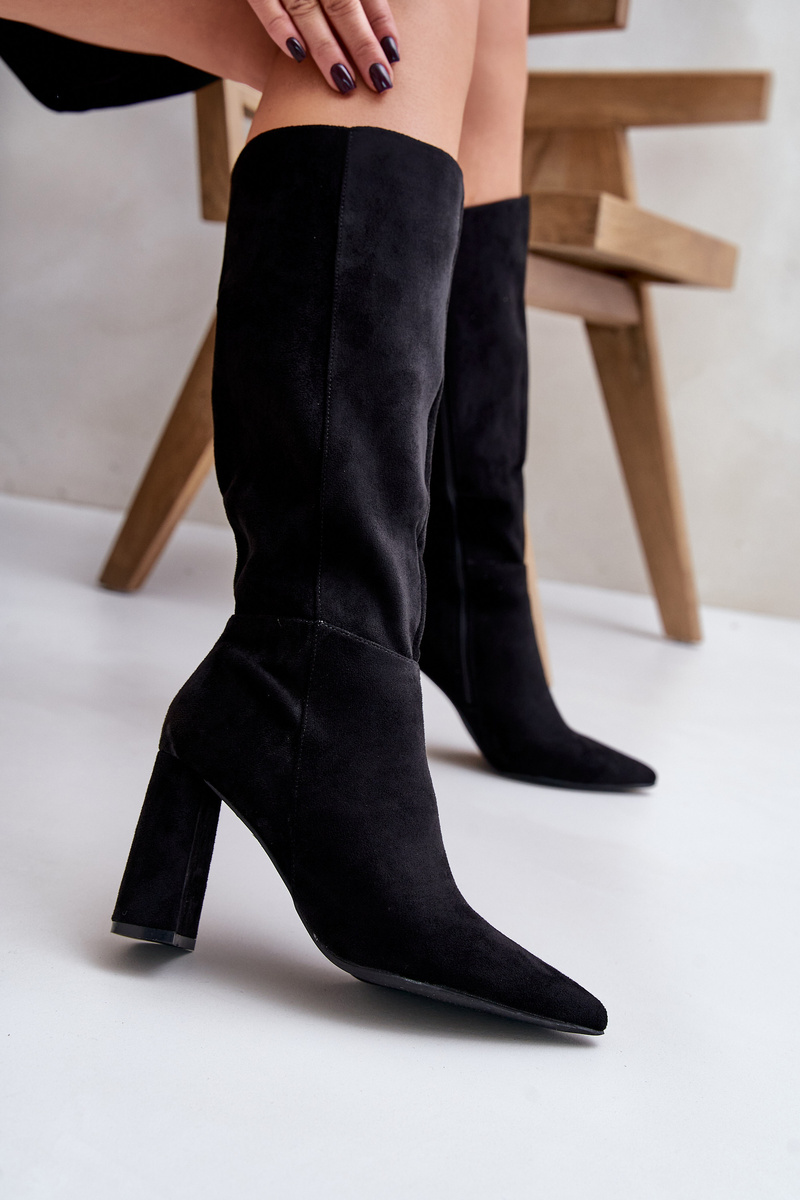 Knee-high boots black Lannetea