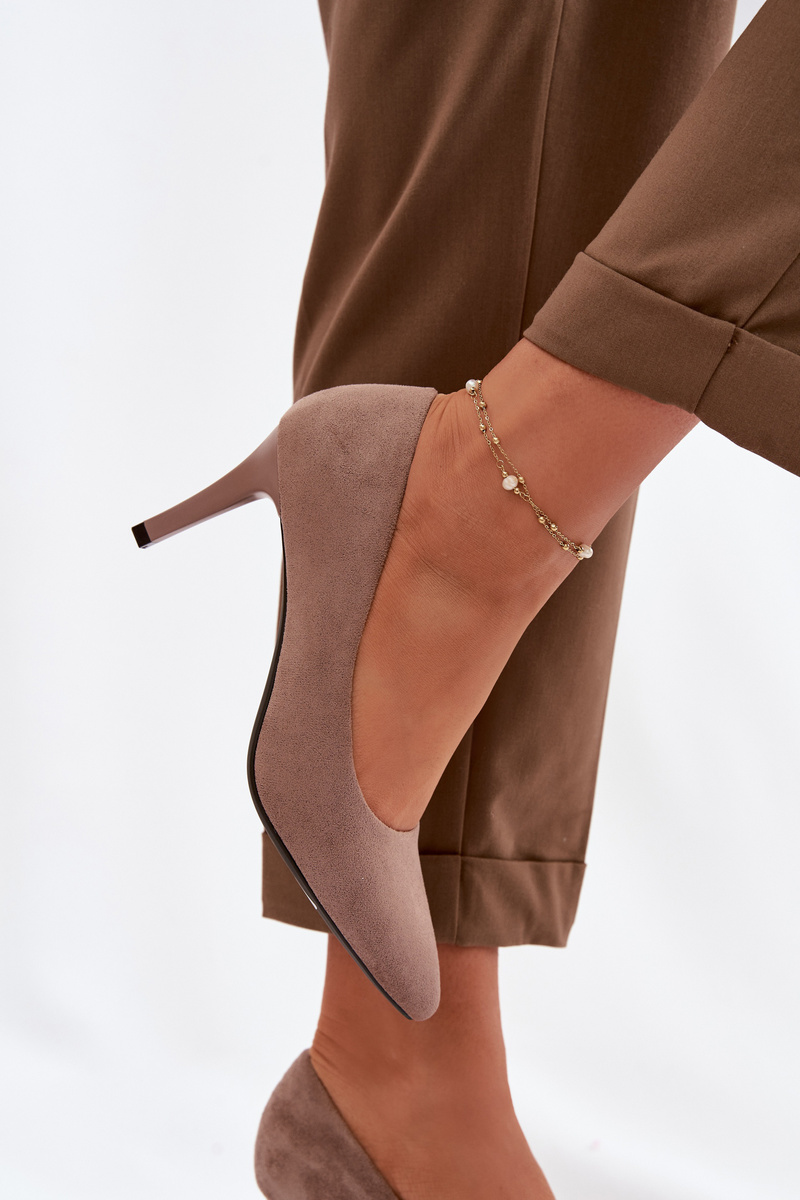 Lodičky Eco Suede Sergio Leone svetlohnedé