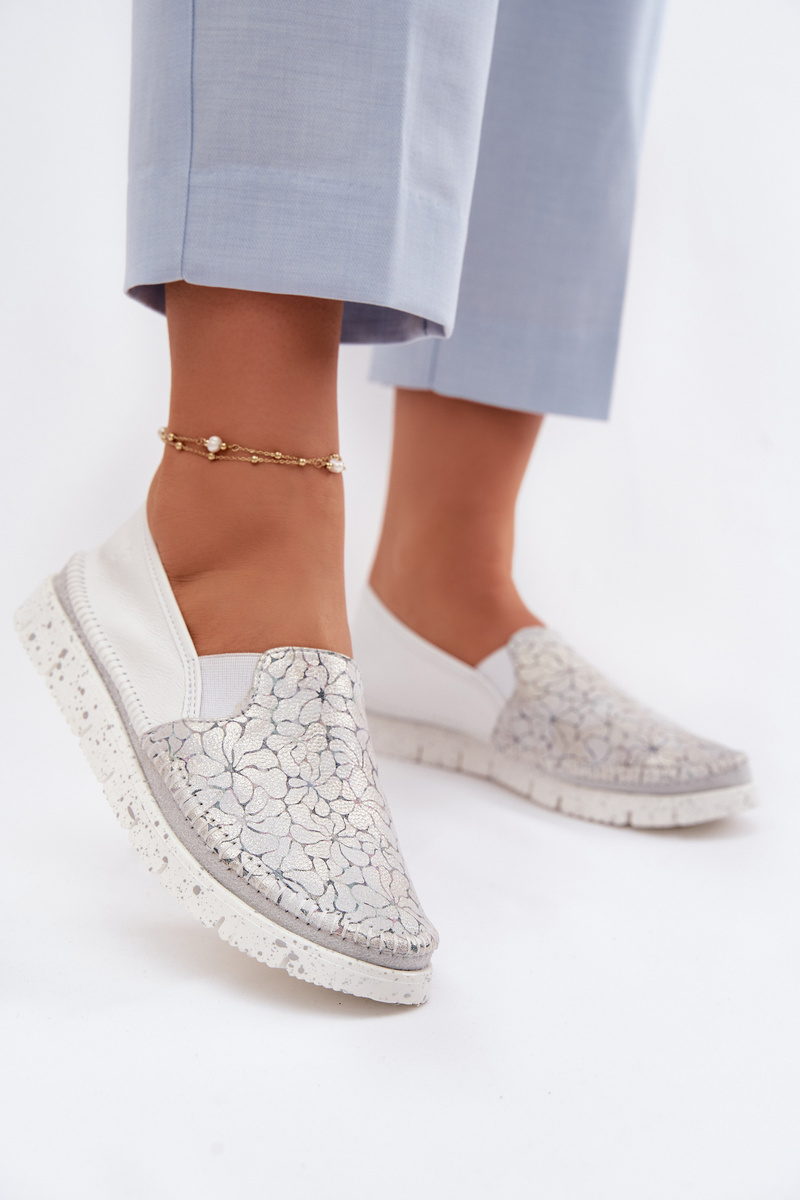 Dámske kožené slip-on topánky Maciejka
