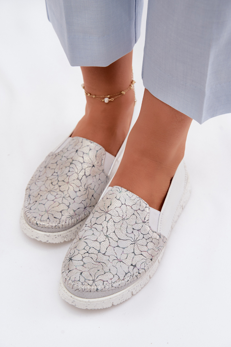 Dámske kožené slip-on topánky Maciejka