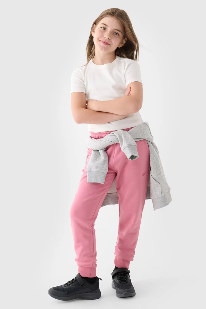 Girls Sweatpants Joggery 4F Pink 4FJWMM00TTR