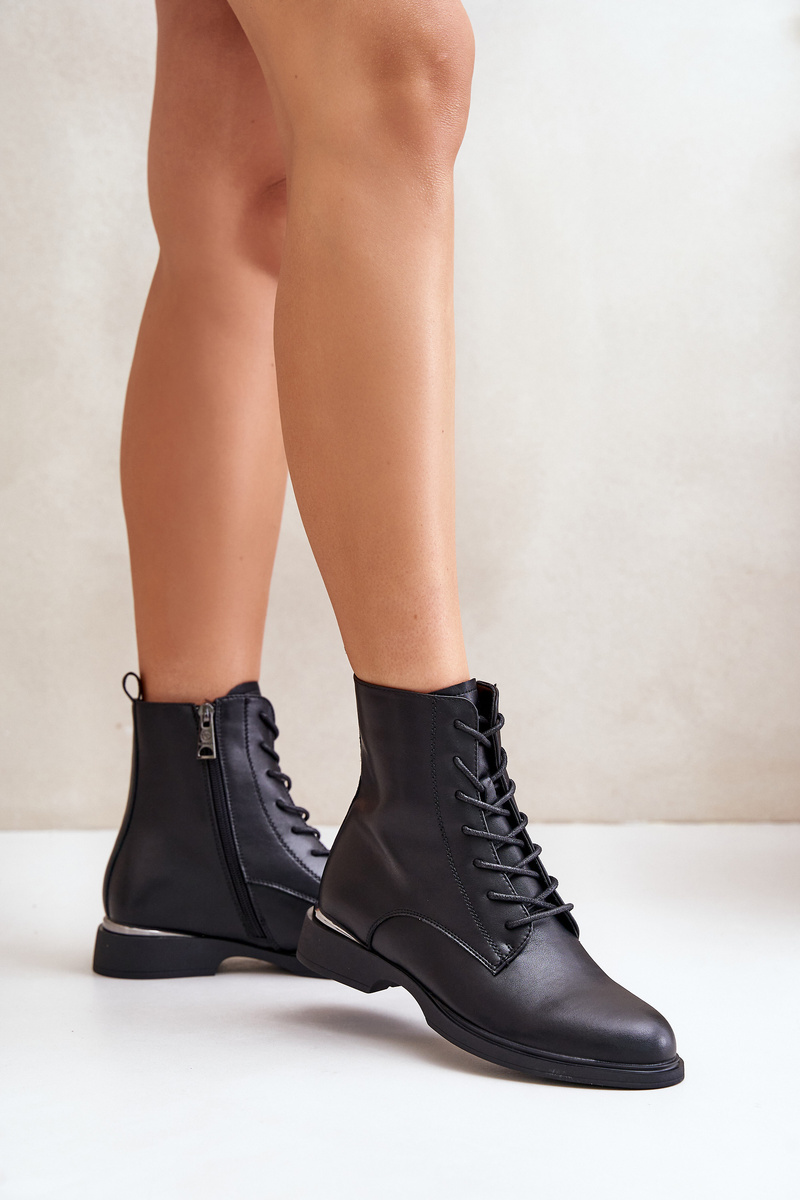 Workery Ankle Boots Women's Insulated Natural Leather Vinceza Black