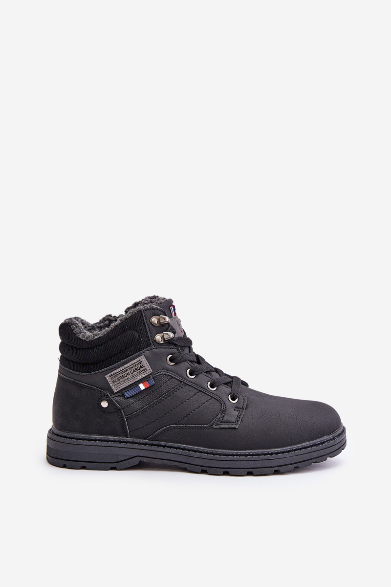 Insulated men&#039;s trappers McBraun black