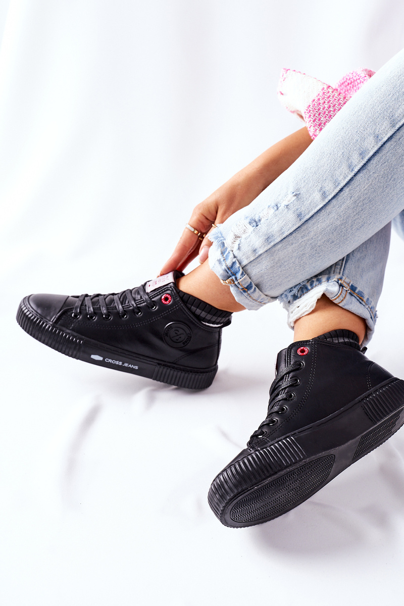 Women's Sneakers Cross Jeans black II2R4021