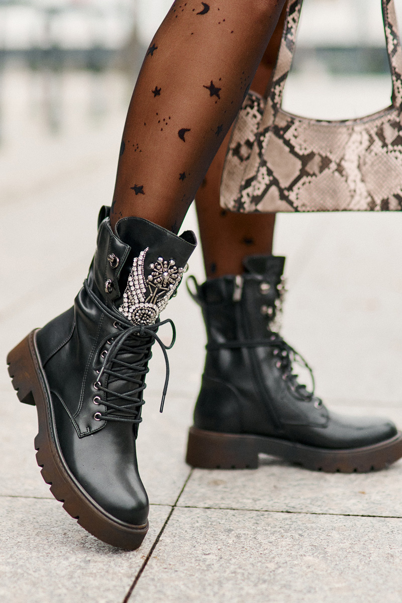 Боти до глезена S. BARSKI с декорация