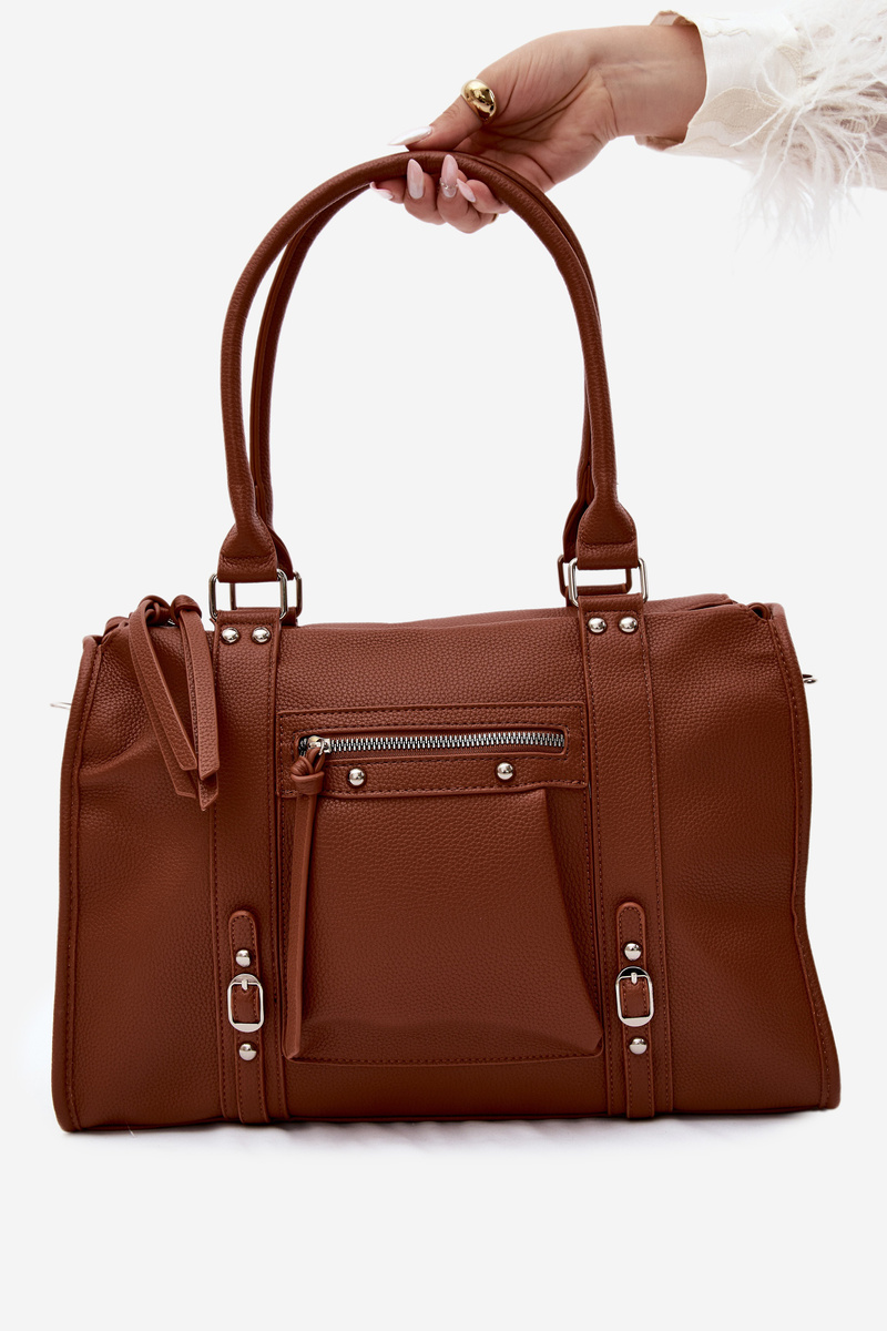 Veľká kabelka Flora&Co z umelej kože Camel