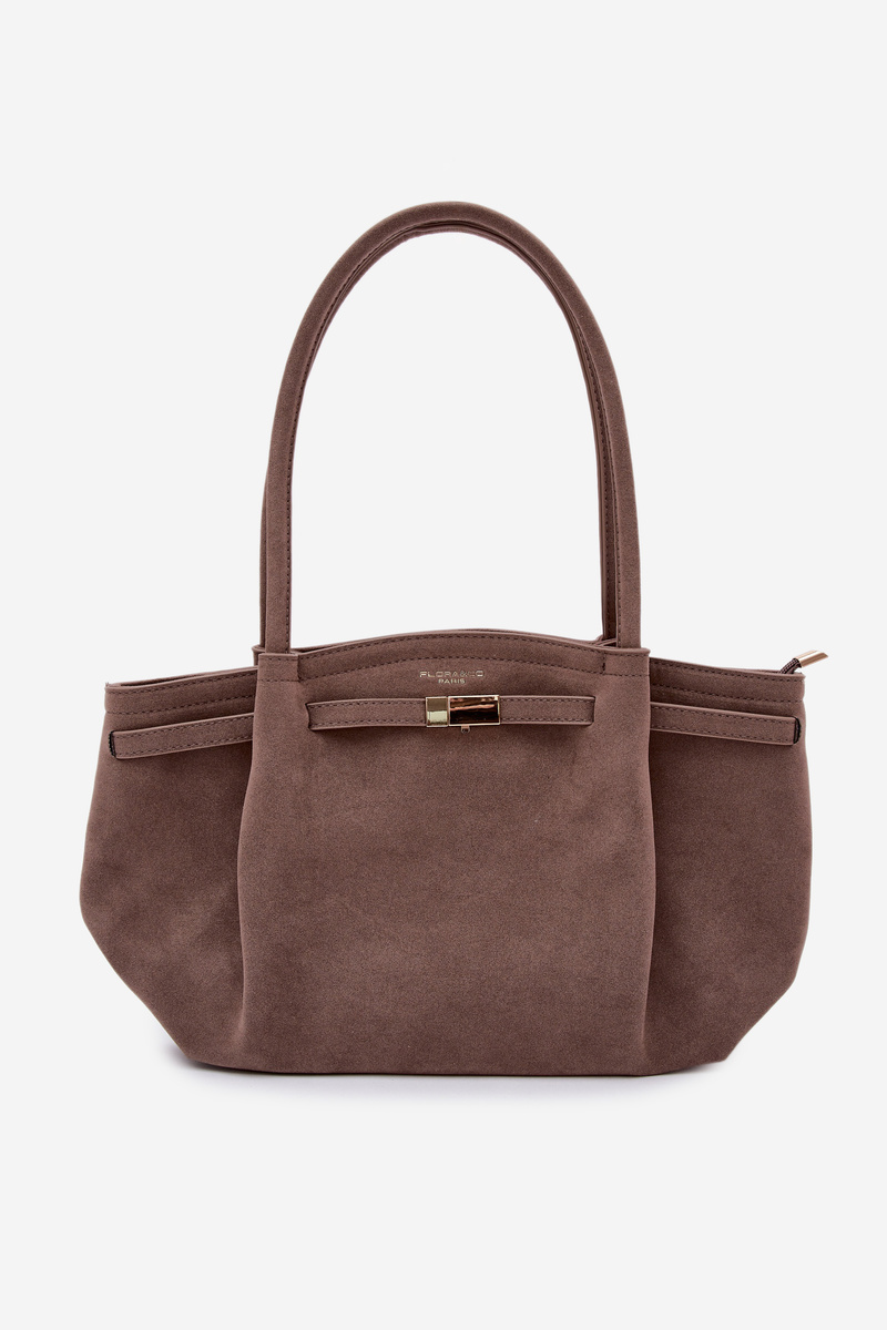 Flora&amp;Co Eco Semišová Béžová Shopper Taška Elleea