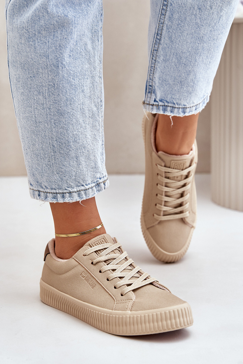 Insulated women's sneakers Big Star beige