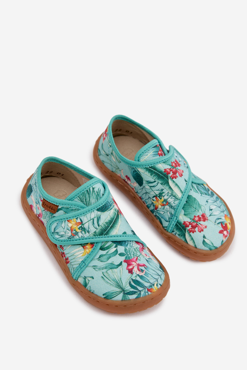 Detské slip-on papuče kvetinový vzor Froddo
