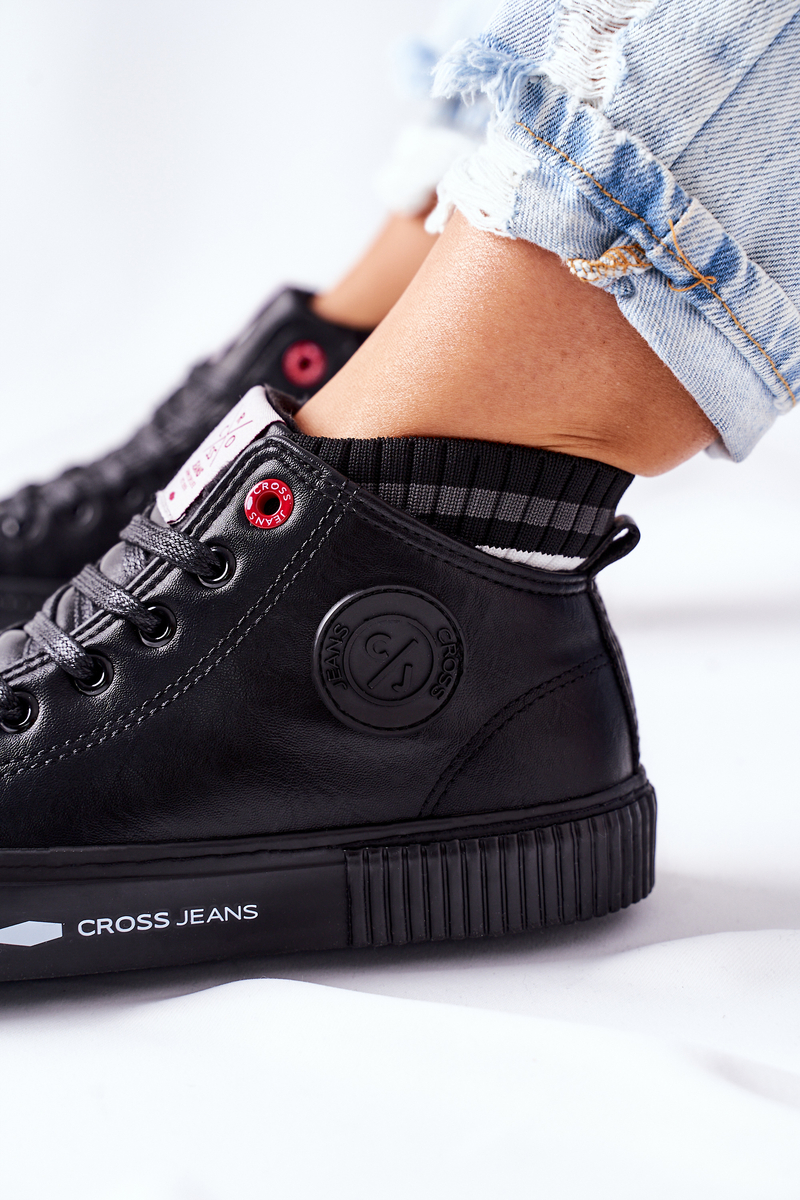Women's Sneakers Cross Jeans black II2R4021