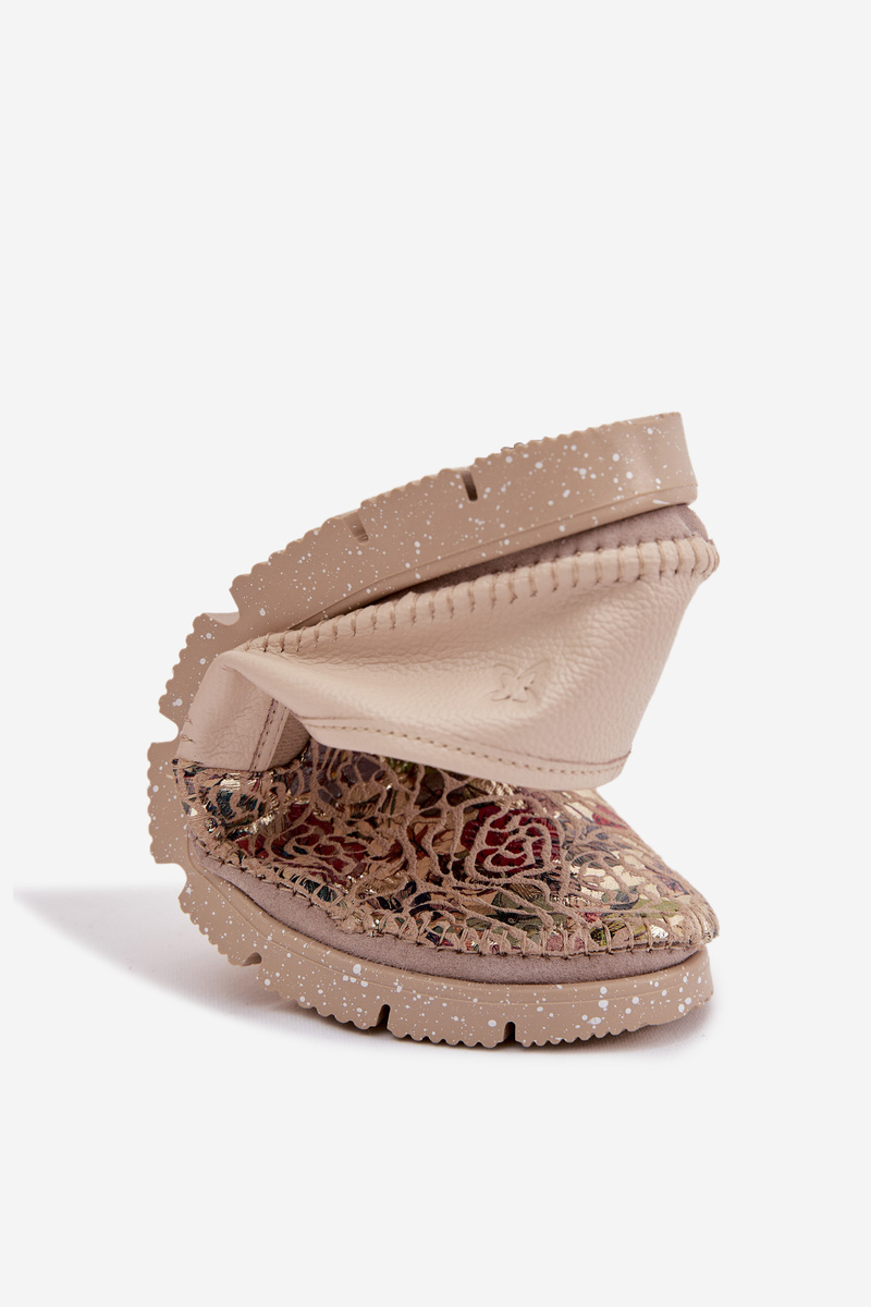 Dámske kožené slip-on topánky Maciejka