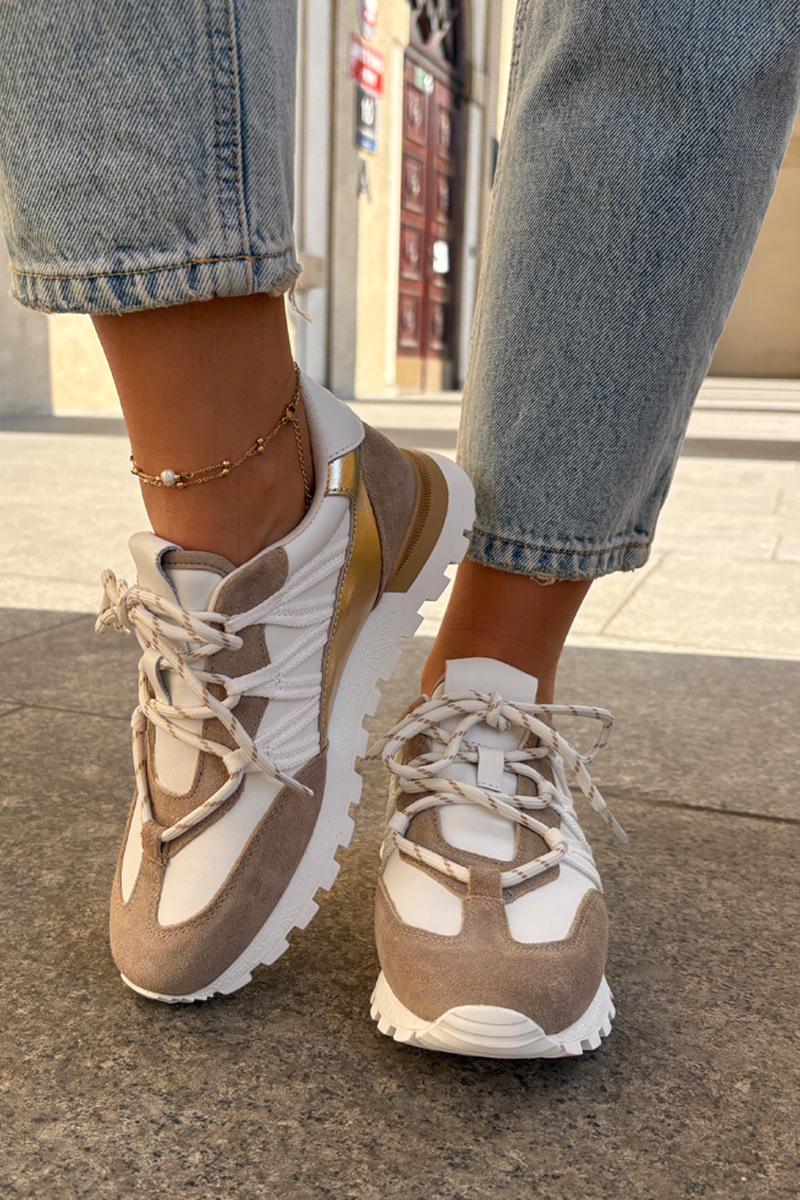 Kožené Polobotky Sneakers Dámske Artiker