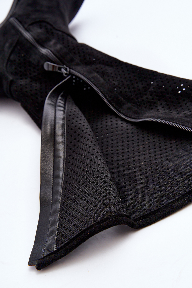 Ghete de damă Kesi din piele întoarsă ecologică