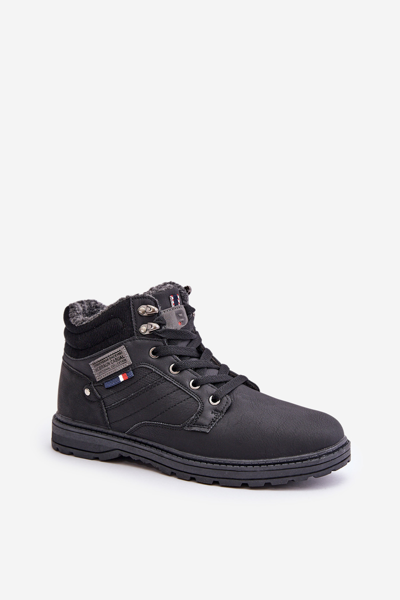 Insulated men&#039;s trappers McBraun black