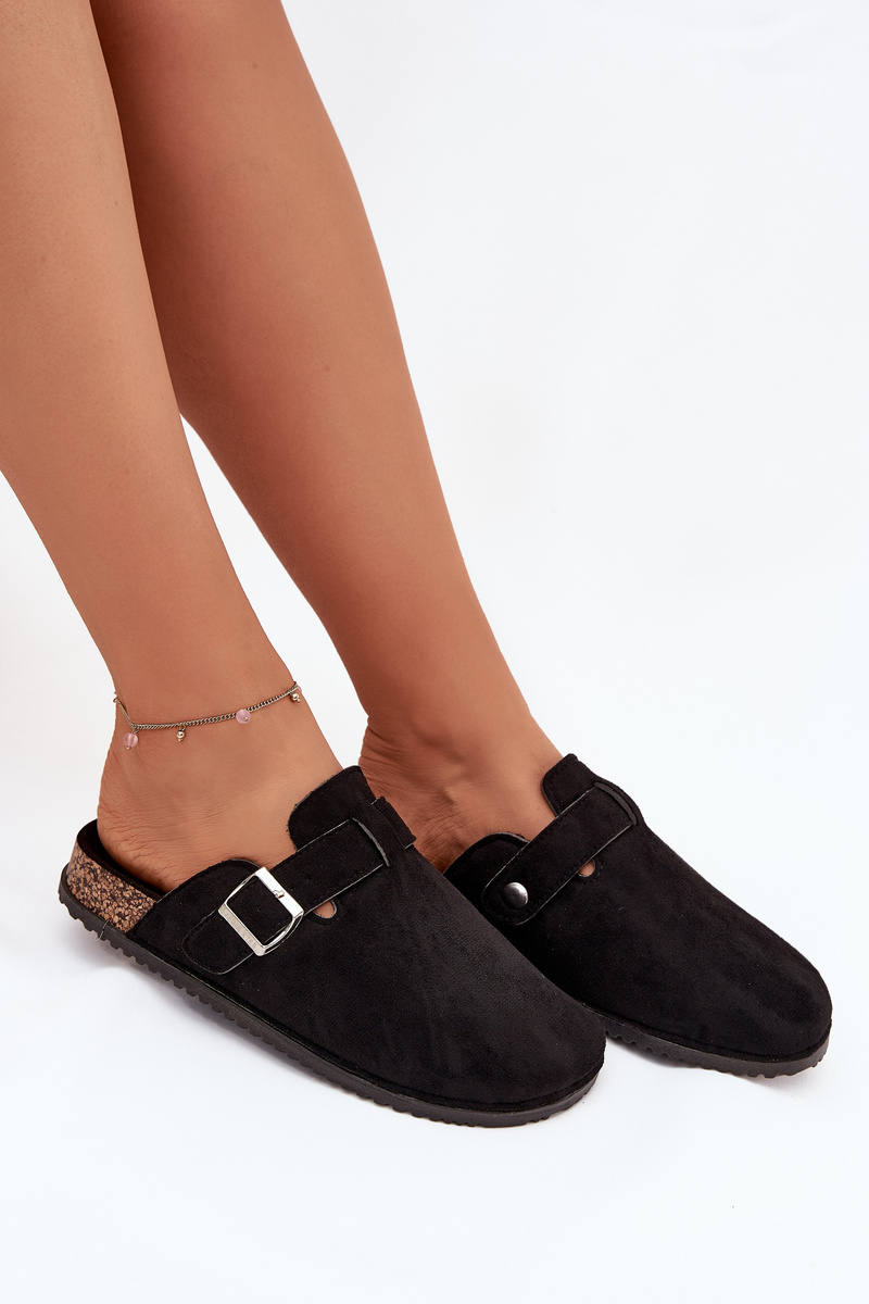 BIG STAR SHOES Dámske Klumpa Na Korkovej Platforme So Striebornou Sponou Big Star