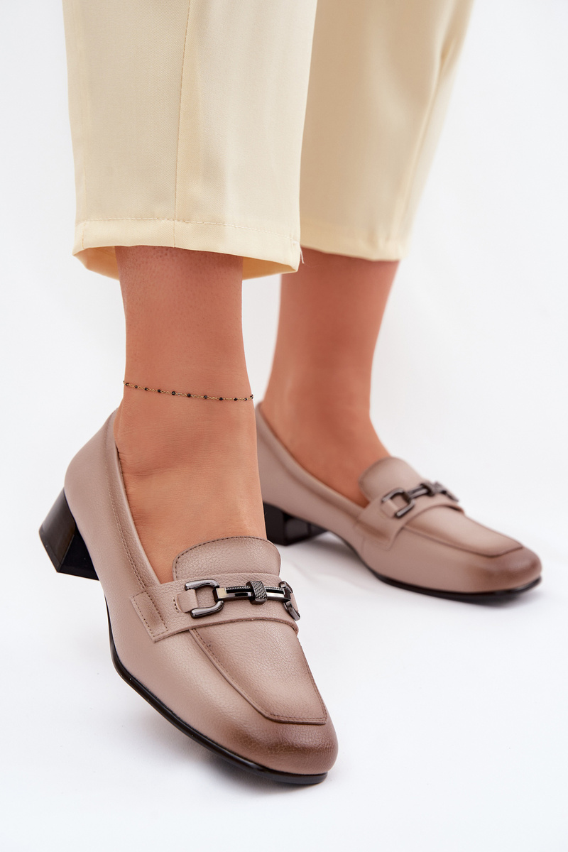 Кожени обувки Vinceza с декорация