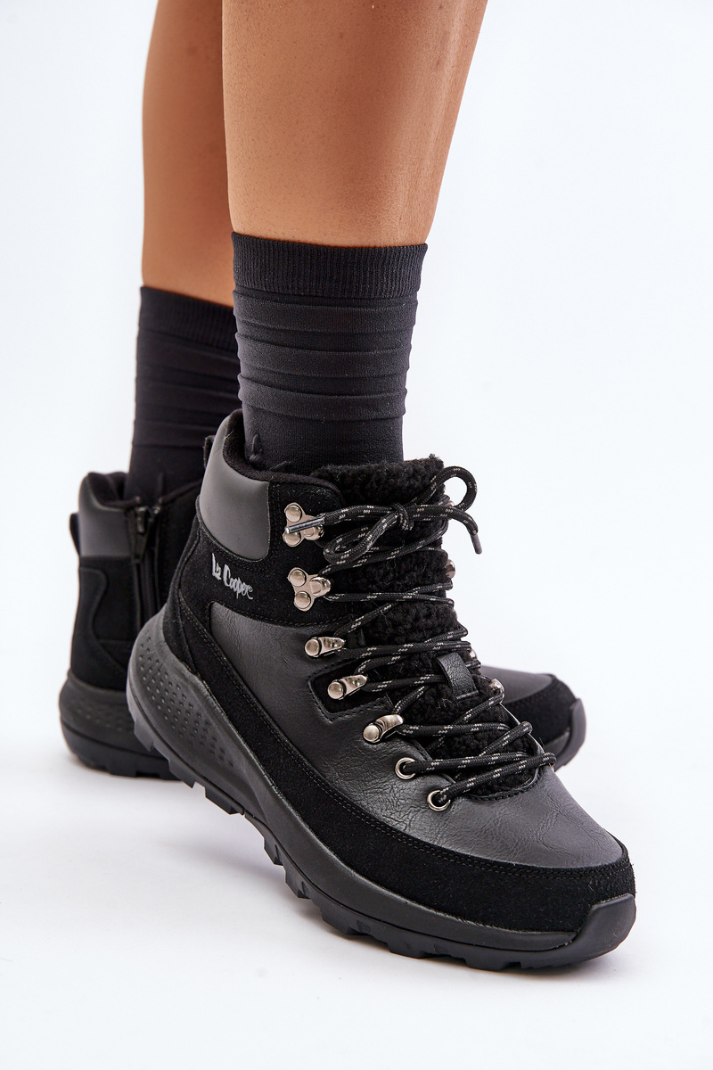 Women&#039;s lightweight trapper shoes with zip Lee Cooper black