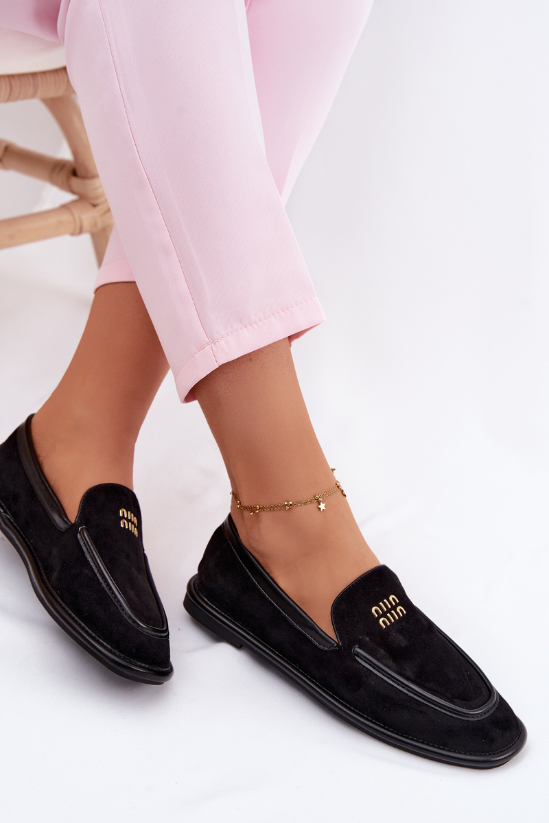 Dámske ploché mokasíny Vinceza čierne