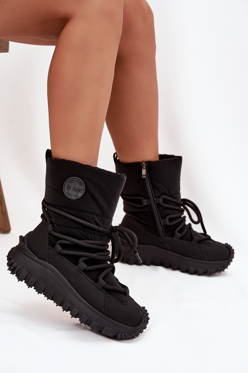 Kožené snehule na platforme Lee Cooper