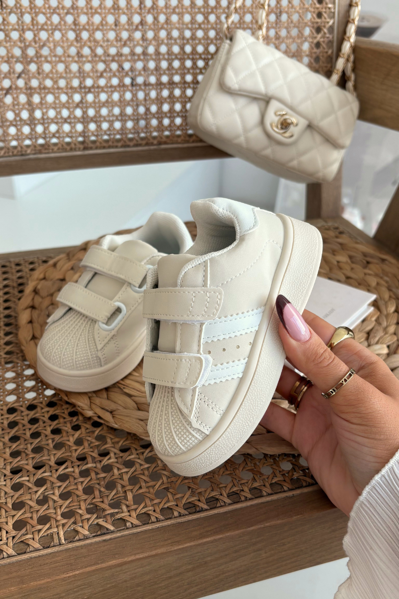 Boto Detské Športové Topánky Sneakers Z Eko Kože Béžové Renel