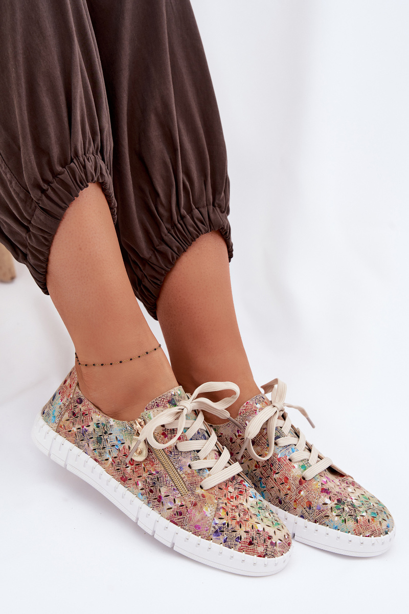 EVENTO Dámske semišové mokasíny Multicolor Kamelia