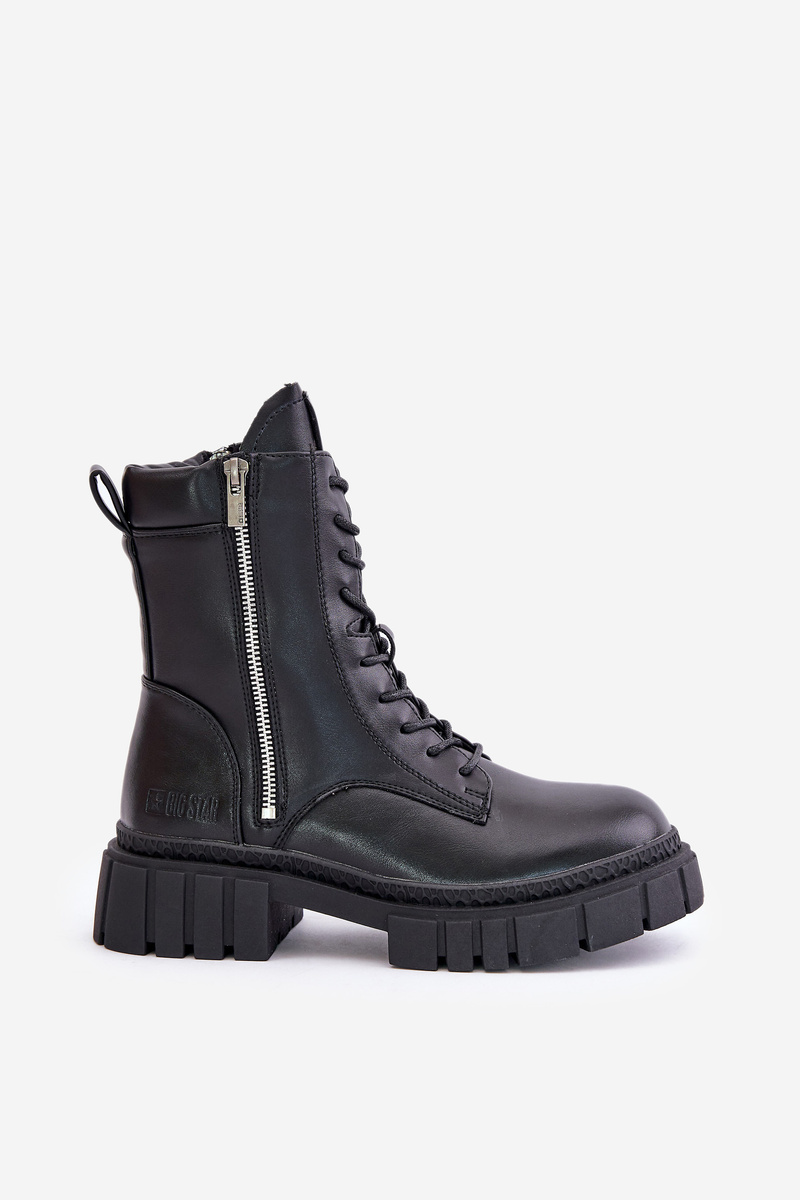 Insulated Women's Workery Shoes Eco Leather Big Star Black