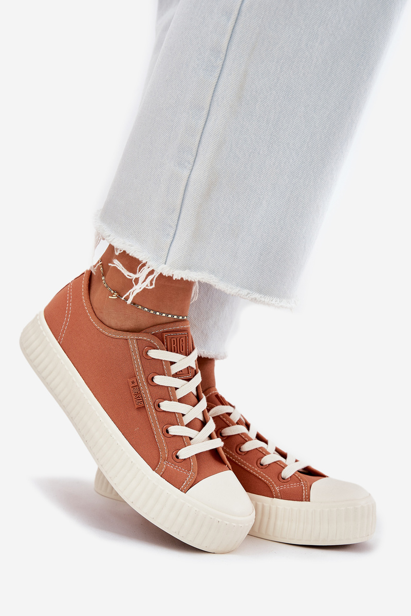 BIG STAR SHOES Dámske textilné tenisky na platforme Big Star