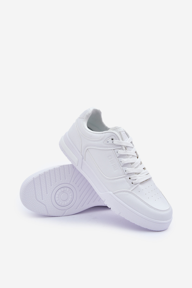 BIG STAR SHOES Pánske Tenisky Z Eko Kože Big Star OO174003 Biele