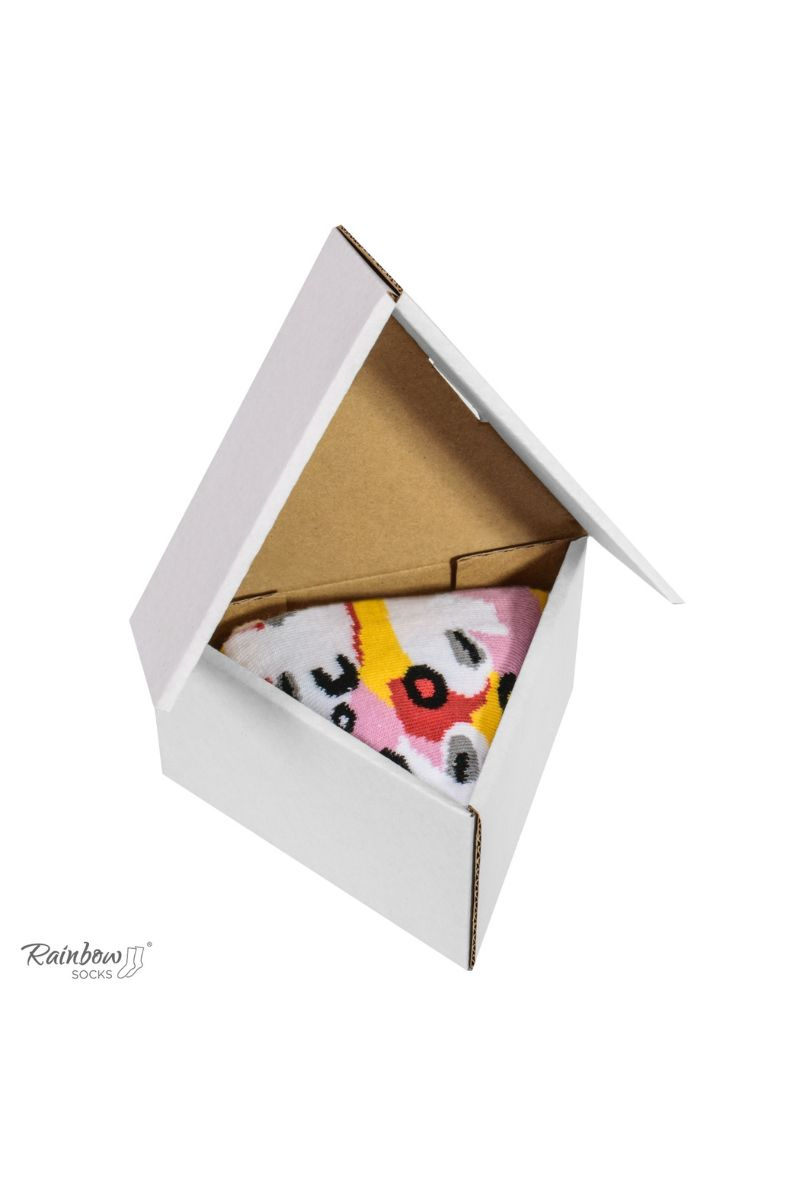 ZOOKSY/RAINBOW SOCKS Duhové ponožky 1 pár Capricciosa moře ponožek na pizzu