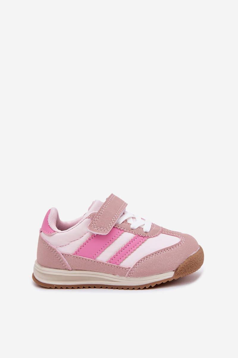 Boto Detské sneakers športové topánky na suchý zips ružové Viona